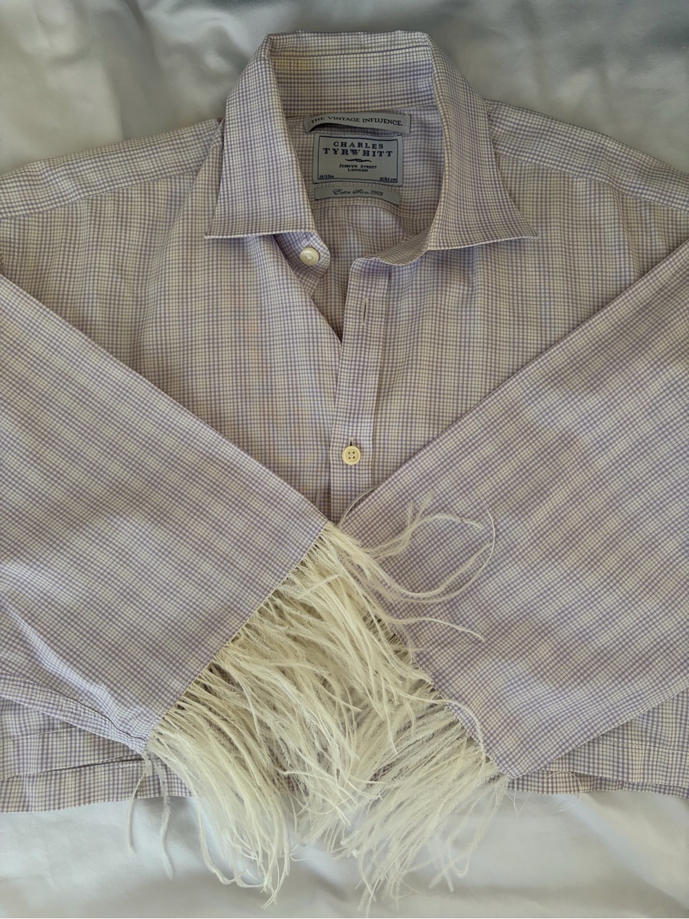 Charles Tyrwhitt Pale Lavender Micro-Check Dress Shirt
